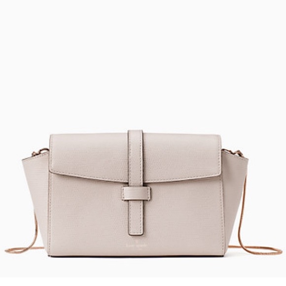 kate spade Handbags - NEW Kate Spade Beige Pink & Gold Emmie Crossbody Designer Bag BarbieCore